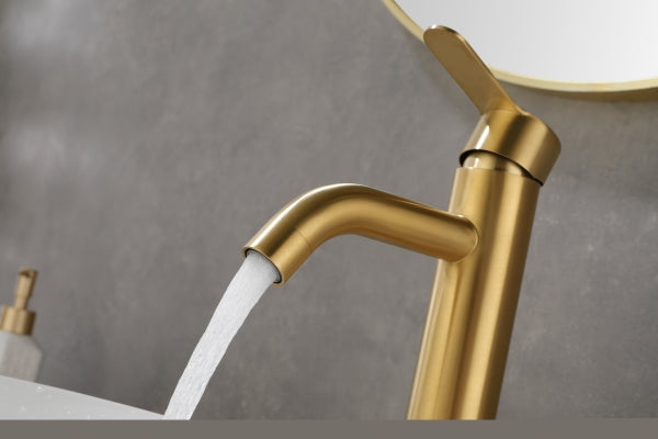 ZNTS Waterfall Spout Bathroom Faucet,Single Handle Bathroom Vanity Sink Faucet W928112347