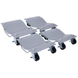 ZNTS Car Dolly, Heavy Duty Wheel Dolly,4 Tire Wheel Dolly Car Stakes 6000lbs Capacity,Gray W465136665