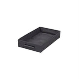 ZNTS Black wood grain particleboard with non-woven fabric drawer 140*50*86cm multi-layer shelf computer 55959264