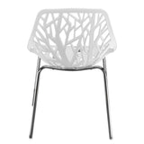ZNTS 4pcs Bird's Nest Style Lounge Chair White 43246138