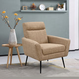 ZNTS Mid Century Modern Upholstered Fabric Accent Chair, Living Room, Bedroom Leisure Single Sofa Chair W141781381