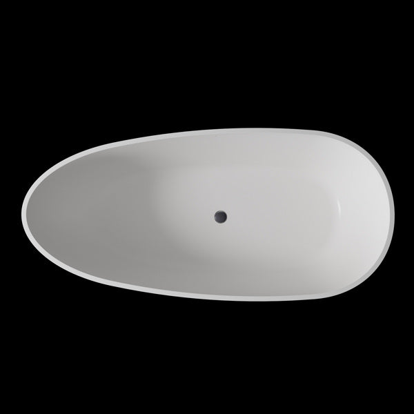 ZNTS Solid Surface Freestanding Bathtub 66430453