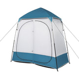 ZNTS 229*229*122cm Oxford Cloth Double Dressing Tent Blue/White 03192884