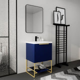 ZNTS 24 Inch Freestanding Bathroom Vanity With Resin Basin,24x18, W99981921