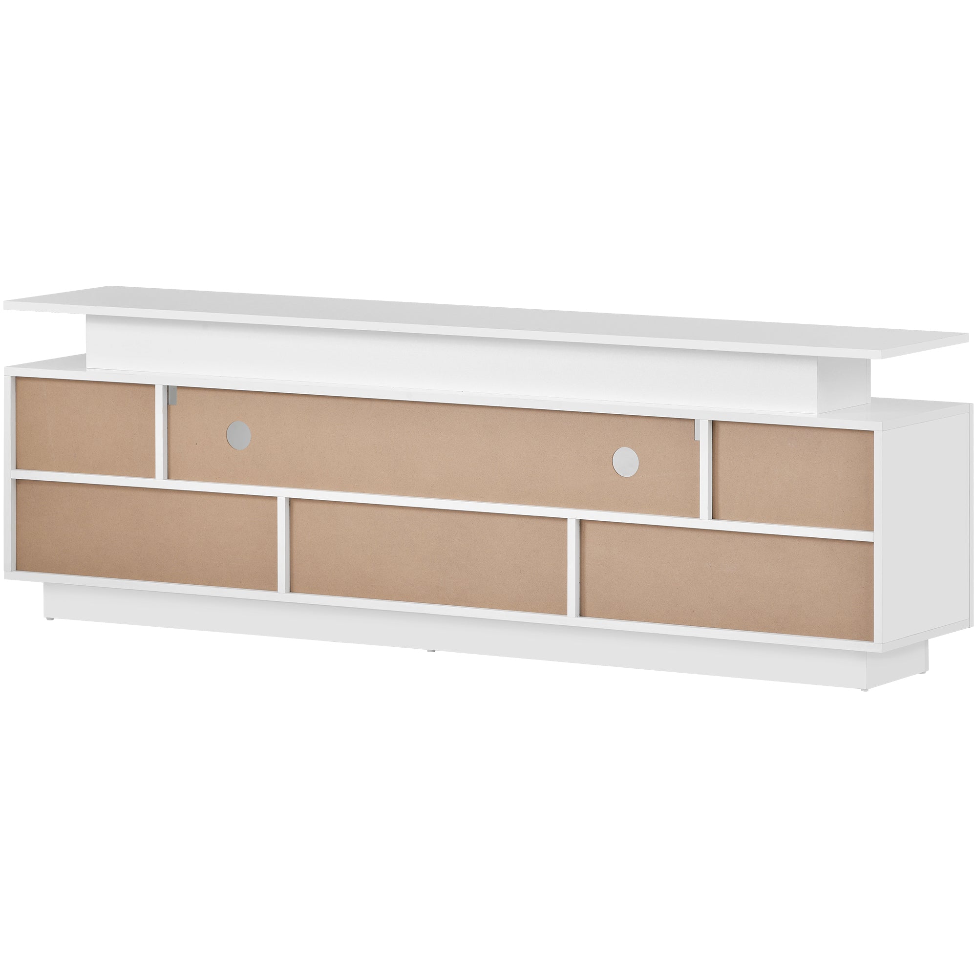 ZNTS ON-TREND Modern, Stylish Functional TV stand with Color Changing LED Lights, Universal Entertainment WF287357AAK