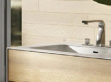 ZNTS 36'' Solid Surface Vanity Sink for Bathroom in White W1920P164152