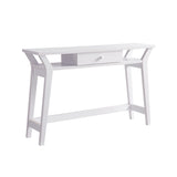 ZNTS Modern Console with One Drawer - White B107131403