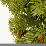 ZNTS 6ft Upside Down Hanging Quarter Tree, Christmas tree hanging from the ceiling, Xmas Tree with 300 PX307764AAF