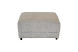 ZNTS Contemporary 16" Ottoman, Fabric Upholstered 1-Pc Living Room Cube Shape Ottoman, Gray B011P162834
