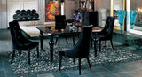 ZNTS A&X Charlotte Black Velour Dining Chair B04961413