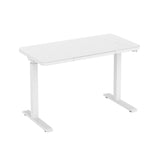 ZNTS Glass tabletop standing desk
White W141164002