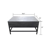 ZNTS T1105-05 Gray Lift Top Coffee Table B009140752