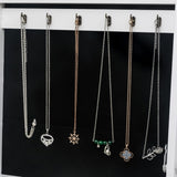 ZNTS Non Full Mirror Wooden Floor Standing 4-Layer Shelf Jewelry Storage Adjustable Mirror Cabinet * 62744740