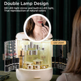 ZNTS Joybos® Round Makeup Storage Organizer Box with Mirror Led Light 04374071