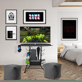 ZNTS Stand- Atlantic Centipede TV/Gaming Storage XL Black/Black B06481301