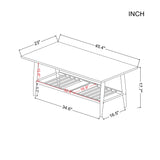 ZNTS 45.4” Rectangular Coffee Table W22342951