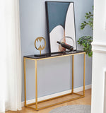 ZNTS Console Tables for Entryway, Faux Marble Sofa Tables, Entryway Table for Living Room, Gold Entrance 82035187