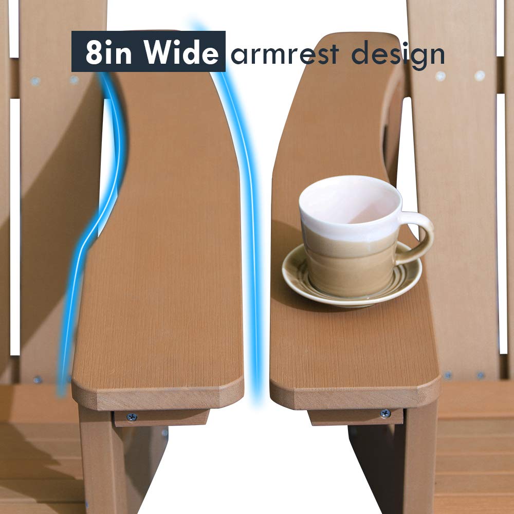 ZNTS Modern Poly Adorondic Outside Chairs W1828107510