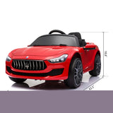 ZNTS Maserati-Licensed 12V Kids Ride On Car, Electric Vehicle with Remote Control, MP3, USB, Music, Horn, W1041N0238