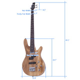 ZNTS Exquisite Stylish IB Bass with Power Line and Wrench Tool Burlywood Color 51687820