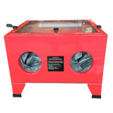ZNTS 25 Gallon Bench Top Air Sandblasting Cabinet Sandblaster Blast Large Cabinet Red 64011579