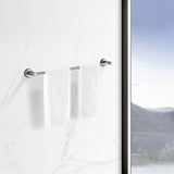 ZNTS Bathroom Hardware Set, Thicken Space Aluminum 3 PCS Towel bar Set- Gun Grey 16-27 Inches Adjustable 10204461
