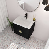 ZNTS 24 Inch Wall-Mounted Bathroom Vanity With Sink, For Small Bathroom W999135120