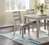 ZNTS Classic Stylish Natural Finish 5pc Dining Set Kitchen Dinette Wooden Top Table and Chairs Cushions B011119010