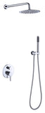 ZNTS Shower System Shower Faucet Combo Set Wall Mounted with 10
