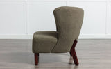 ZNTS Accent Chair, Upholstered Armless Chair Lambskin Sherpa Single Sofa Chair with Wooden Legs, Modern WF316705AAG