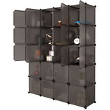 ZNTS 20 Cube Organizer Stackable Plastic Cube Storage Shelves Design Multifunctional Modular Closet 31722240