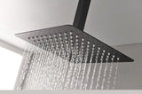 ZNTS Matte Black Bathroom Luxury Combo Set Ceiling Mounted Rainfall W92867793