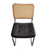 ZNTS Emy Side Chair - Natural & Black Leather CH04L.NB-ASH-BLKLEATHER