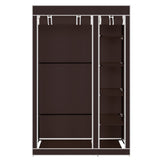 ZNTS 67" Portable Clothes Closet Wardrobe with Non-woven Fabric and Hanging Rod Quick and Easy to 30086972