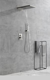 ZNTS Shower System,Waterfall Rainfall Shower Head with Handheld, Shower Faucet Set for Bathroom Wall W127263354