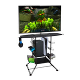 ZNTS Stand- Atlantic Centipede TV/Gaming Storage XL Black/Black B06481301
