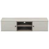 ZNTS Wall Mounted 65" Floating TV Stand with Large Storage Space, 3 Levels Adjustable shelves, Magnetic WF302838AAD
