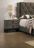 ZNTS Bedroom Furniture Contemporary Look Grey Color Nightstand Drawers Bed Side Table plywood HSESF00F5451