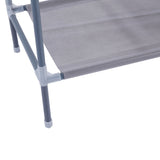 ZNTS Simple Assembly 10 Tiers Non-woven Fabric Shoe Rack Gray 15007033