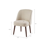 ZNTS Bexley Rounded Back Dining Chair B03548537