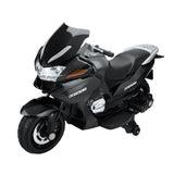 ZNTS 12V Electric Battery Powered Kids Ride On Motorcycle - black W10417Y0498