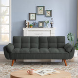 ZNTS New Design Linen Sofa Furniture Adjustable Backrest Easily Assembled Recliners-DARK GRAY 22240447