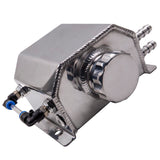 ZNTS 1L Aluminum Radiator Coolant Overflow Bottle Expansion Tank Reservoir Universal 78765075