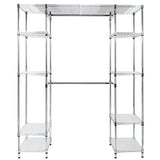 ZNTS Custom Closet Organizer Shelves System Kit Expandable Clothes Storage Metal Rack 39521398
