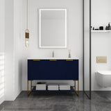 ZNTS 48 Inch Freestanding Bathroom Vanity With Resin Basin,48x18 W99951399