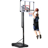 ZNTS Portable Basketball Hoop & Goal with Vertical Jump Measurement, Outdoor Basketball System with MS295099AAB