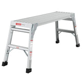 ZNTS Work Platform Aluminum Step Ladder Drywall Safe ANSI Approved of Capacity 225 LBS Medium Duty W134354572
