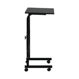 ZNTS Removable P2 15MM Chipboard & Steel Side Table with Baffle Black 74686119