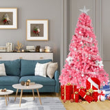 ZNTS 6ft PVC Pink Christmas Tree 1600 Branches--Substitution code:	97822348 14154394