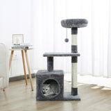 ZNTS Cat Tree, Kitty Toy Cat Scratching Post Natural Sisals Kitten Activity Tower Condo Stand Luxury 53894233